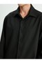 Slim Fit Shirt Long Sleeve Half Italian Collar Cotton - 6