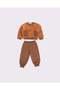 Unisex Baby Plush Sweatshirt and Sweatpants Set - 2