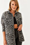 Women's Black Gabardine Leopard Denim Jacket 60251838