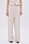Stone Double Pleated Wide Leg Trousers - 2