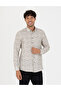 Beige Slim Fit Long Sleeve Shirt 50276009 -Vr011 - 3