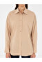 Beige Oversize Long Sleeve Shirt 50299581 -Vr011 - 6