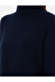 Navy Blue Regular Fit Turtleneck Wool Sweater 50296491-Vr033 - 7
