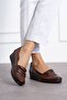 Women's Tan Comfortable Orthopedic Mother Shoes - 5
