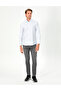 Blue Slim Fit Long Sleeve Shirt 50298170-Vr036 - 4