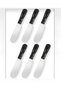 6-Piece Black Marble Luxury Butter and Jam Knife Set - 2