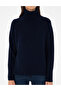 Navy Blue Regular Fit Turtleneck Wool Sweater 50296491-Vr033 - 6