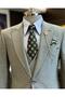 Italian Style Jacket Vest Pants Suit Green T12560 - 2