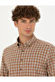 Brown Regular Fit Long Sleeve Shirt 50274597-Vr029 - 2