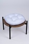 Laurel Round Chair-Stool Cushion White 39 cm