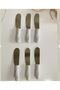 6-Piece Bamboo Handle - Luxury Butter and Jam Knife Set