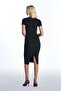 Anthracite Short Sleeve Midi Knit Dress - 5