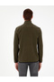 Khaki Regular Fit Half Zip Fleece Sweatshirt 50298973-Vr027 - 5