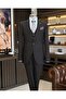 Italian Style Slim Fit Jacket Vest Pants Suit Brown T11479 - 3