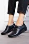 Women's Black Velcro Orthopedic Casual Shoes - 4