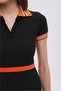 Black Polo Neck Straight Fit Knitwear Dress - 4