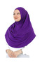 Long Ready to Wear Turban Soft Scarf Islamic Clothing Viscose - Purple - 3