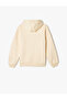 Hooded Sweatshirt with City Themed Print Detail, Long Sleeves, Embossed - 2