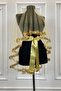 Gold Sequin Sequin and Pearl Bridal Veil Set, Henna Night Veil Alı Cover 6 Pieces - 4