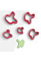 Organic Shape Polymer Clay Mold, Earring Mold, Jewelry Mold, Clay Cutter, 5 Sizes, No: 830