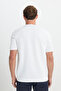 Men's Ecru Standard Fit Regular Cut Crew Neck Knitwear T-Shirt - 5