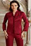 Image 1020 Dowry Lace Satin Set of 6 - Burgundy - 3