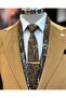 Italian style velvet men's single jacket camel T11040 - 4