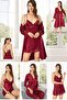 8610 Women's Dowry Satin Set of 6-burgundy