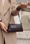 Brown Women's Simple Design Clamshell Bag - 4
