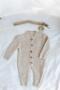 Knitwear Beret Jumpsuit Baby Set Brown - 2