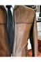 100% Original Lamb Leather Coat Jacket Camel T4312 - 6