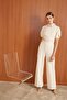 Stone Detailed Collar - Regular Fit Jumpsuit - 6