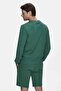 Valley Dark Green Crew Neck Cotton Printed Standard Fit Men's Sweatshirt - 3