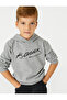 Ataturk Signature Printed Hooded Sweatshirt
