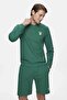 Valley Dark Green Crew Neck Cotton Printed Standard Fit Men's Sweatshirt