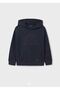 Boy's Navy Blue Hooded Sweatshirt 7450