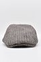 Micro Brown Patterned Lined Wool Cap Hat - 4