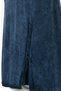 Elastic Waist Berra Tie Detail Autumn and Winter Long Knitwear Skirt Indigo Indg - 4