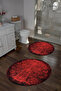 Digital Washable Non-Slip Base Classic Model Round Bath Mat Toilet Set - 4