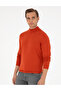 Orange Slim Fit Half Turtleneck Basic Knitwear Sweater 50296548-Vr051