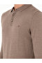 Mink Melange Slim Fit Polo Neck Basic Knitwear Sweater 50296623-Vr174 - 6