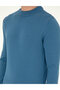 Kobalt Slim Fit Quarter Collar Basic Knitwear Sweater 50296564-Vr077 - 7