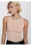 Knitwear rib blouse