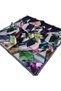 Navy Blue Geometric Pattern Tivil Silk Scarf 3575 - 3