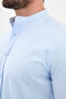 Straight Slim Fit Judge Collar Men's Shirt Blue - 27020.24K - 2