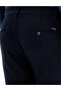 Navy Blue Slim Fit Lace-Up Canvas Trousers 50296178-Vr033 - 6