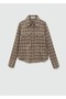 Checkered Shirt Jacket with Pockets - 2