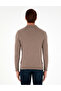 Mink Melange Slim Fit Polo Neck Basic Knitwear Sweater 50296623-Vr174 - 5
