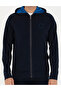 Navy Blue Regular Fit Hooded Knitted Cardigan 50275989-Vr033 - 6