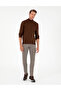 Dark Brown Slim Fit Half Turtleneck Basic Knitwear Sweater 50296548-Vr084 - 4